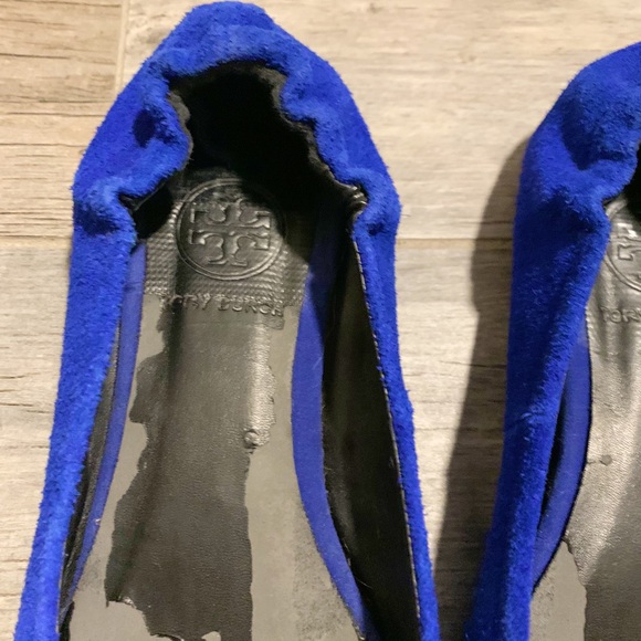 TORY BURCH COBALT REVA FLATS SZ8 - Picture 5 of 7